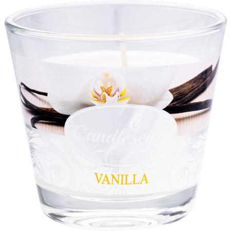 Świeca zapachowa dekoracyjna w szkle Wanilia