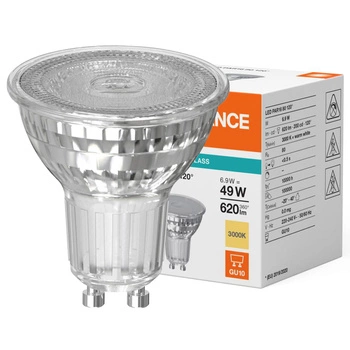 Żarówka LED PAR16 GU10 6.9W = 49W 620lm 3000K Ciepła Biała 120° LEDVANCE