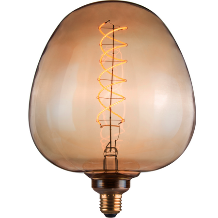 Żarówka Dekoracyjna LED E27 FILAMENT S190 4W 260lm 1800K Ciepła 320° DecoVintage Amber GOLDLUX (Polux)