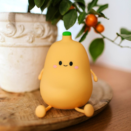 Lampka Nocna Dziecięca LED 1W 3000K Ciepła Akumulatorowa 1200mAh Żółta BANAN MARY'S