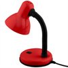 Lampka Biurkowa Stołowa Regulowana SARA Szkolna Nocna E27 Czerwona LUMILED