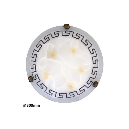 Plafon LED Lampa Sufitowa Oprawa Ścienna Natynkowa E27 Biały Klasyczny Etrusco Rabalux