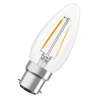 Żarówka LED B35 B22d 1.8W = 25W 250lm 2700K Ciepła 300° Filament Performance Class Ledvance