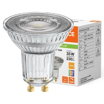 Żarówka LED PAR16 GU10 3.4W = 35W 230lm 2700K Ciepła Biała 36° ŚCIEMNIALNA LEDVANCE