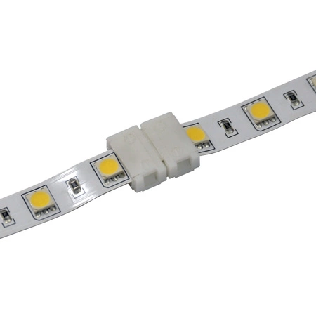 Złączka do Taśm Pasków LED 2pin 10mm Biała Sanico Goldlux