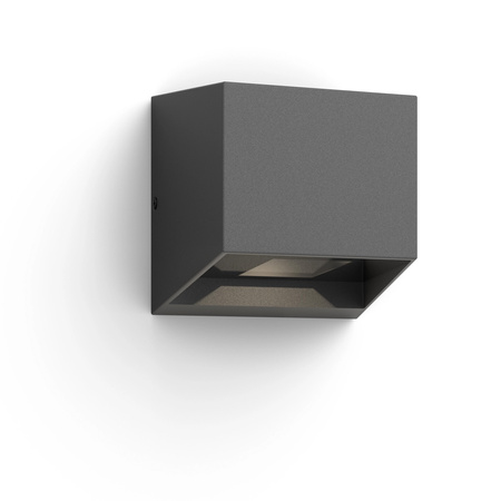 Kinkiet Ogrodowy Lampa Elewacyjna Zewnętrzna LED 4.3W 800lm 2700K IP44 Antracyt Alix Ultra Efficient Philips