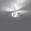 Lampa Sufitowa Oprawa Natynkowa E27 Kulista Biała Nowoczesna Tulos Sollux