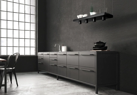 Lampa Sufitowa Wisząca 4x GU10 Czarna Nowoczesna PLANT 9381 Nowodvorski