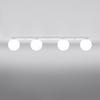 Lampa Sufitowa Listwa Oświetleniowa 4x G9 Kula Biała Nowoczesna Yoli Sollux