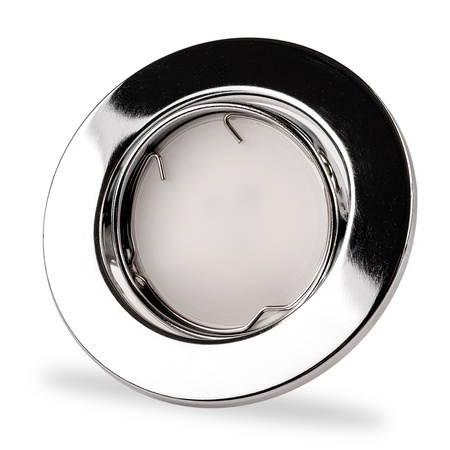 Oprawa HALOGENOWA Podtynkowa Ruchoma Okrągła AURELI Chrom Blacha MR16 GU10