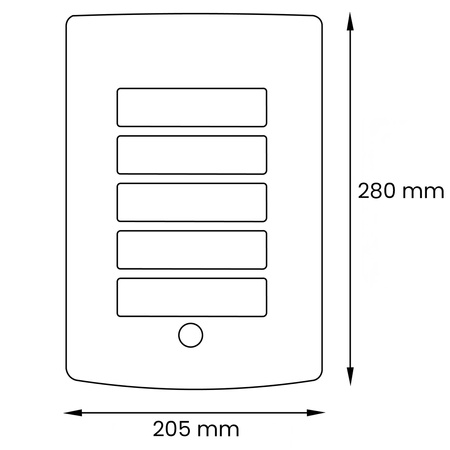 Kinkiet Ogrodowy Elewacyjny Lampa Zewnętrzna E27 NIGELLA z Czujnikiem Ruchu i Zmierzchu
