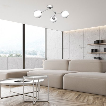 Lampa Sufitowa JOY Biała 3xE14 Milagro