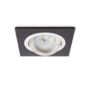Oprawa Podtynkowa GU10 Halogenowa Wpuszczana Spot Oczko Czarna Kwadratowa Kobi