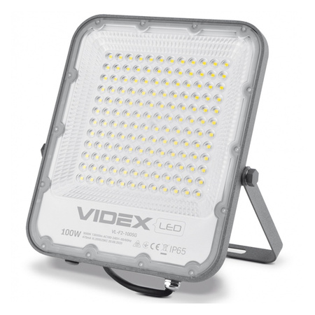 Naświetlacz Halogen LED 100W 13000lm 5000K IP65 Szary VIDEX DAVIS