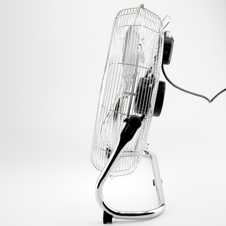 Cyrkulator powietrza podłogowy WENTYLATOR WIATRAK 40cm 65W chrom