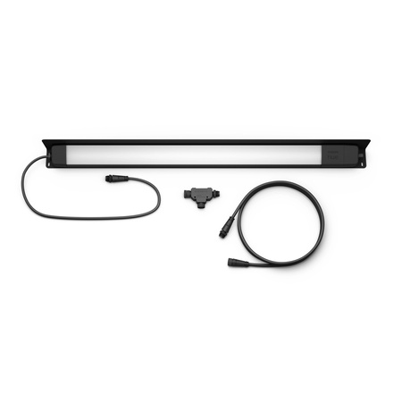 Lampa Ogrodowa Liniowa Zewnętrzna LED 20.5W 1420lm 80cm IP65 White and Color Ambiance RGB + TW Czarna Inteligentna SMART Zigbee Bluetooth Amarant Philips HUE