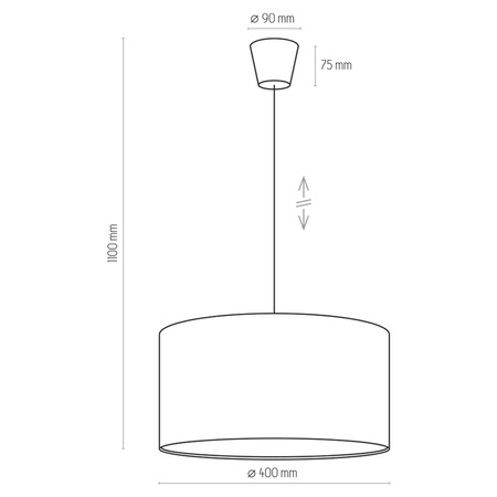 Lampa Sufitowa Wisząca RONDO KIDS Dziecięca Biało-Różowa Nowoczesna E27 3231 TK Lighting