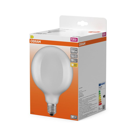 Żarówka LED G125 Kula E27 11W = 100W 1521lm 2700K Ciepła 300° Retrofit Filament CLASSIC Osram