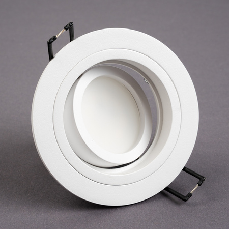 Oprawa HALOGENOWA Podtynkowa Ruchoma GU10 MR16 Okrągła Biała CASSIO LUMILED