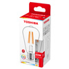 Żarówka LED E27 ST64 7W = 60W 806lm 2700K Ciepła Filament TOSHIBA