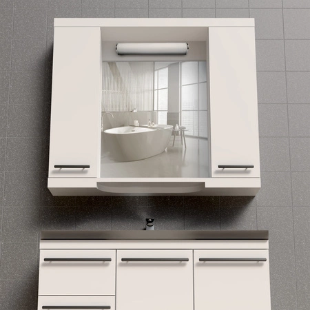 Kinkiet Ścienny LED Łazienkowy 8W 1000lm 4000K Neutralna Biały Chrom IP44 ALEX Sanico Goldlux