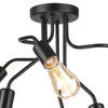 Lampa Sufitowa HILDA 6xE27 Czarna LM-6.154 Lamkur