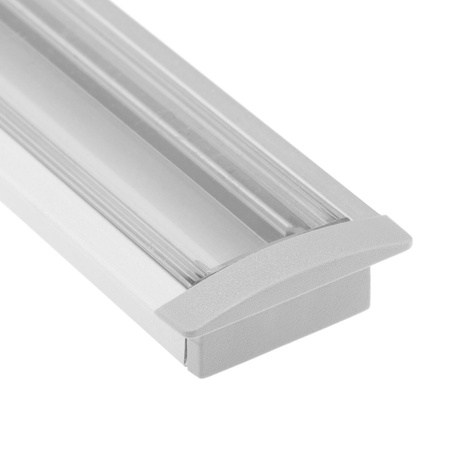 Zaślepka do profilu KM39K-S szara tworzywo sztuczne