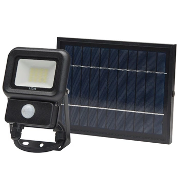 Naświetlacz Solarny LED Lampa 10W 6500K Zimna 700lm IP65 Czujnik Ruchu Kobi