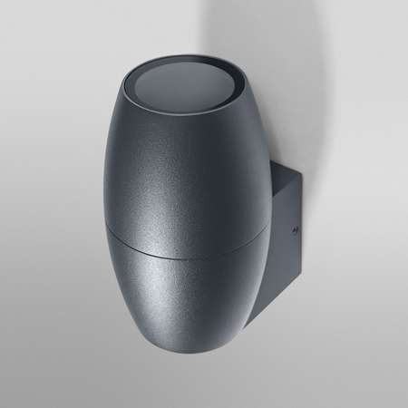 Lampa Ogrodowa Zewnętrzna Kinkiet Elewacyjny LED GU10 IP44 Szary Endura Ledvance