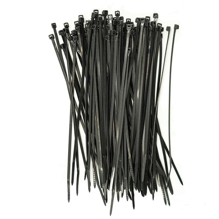 Opaska Zaciskowa Kablowa Mocna 2,5x150mm Czarna 100 sztuk LUMILED