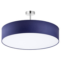 Lampa Sufitowa RONDO Żyrandol Chrom Granatowo-Biała Minimalistyczna 4xE27 2772 TK Lighting