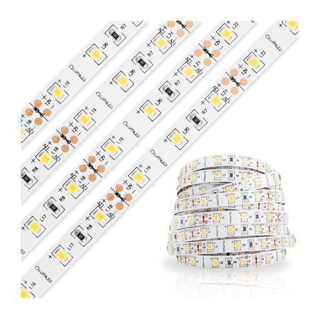 Taśma LED Pasek 12V 240W 3000LED 2835 Ciepła 8mm Rolka 50m