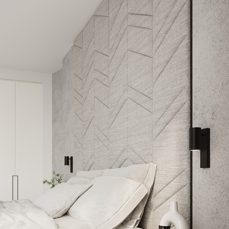 Lampa Ścienna Kinkiet GU10 Tubularna Czarna Nowoczesna Utti Sollux