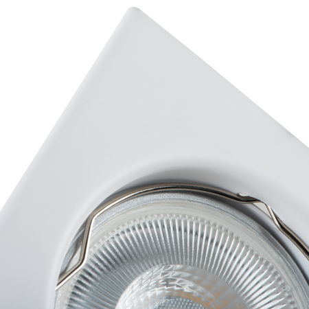 Oprawa sufitowa podtynkowa ALOR GU10/GU5.3 Kwadratowa Biała KANLUX