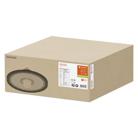 Lampa LED Oprawa Przemysłowa 147W 22000lm 4000K Neutralna z Czujnikiem Ruchu Zmierzchu Czarny IP65 IK08 High Bay Gen 4 Ledvance