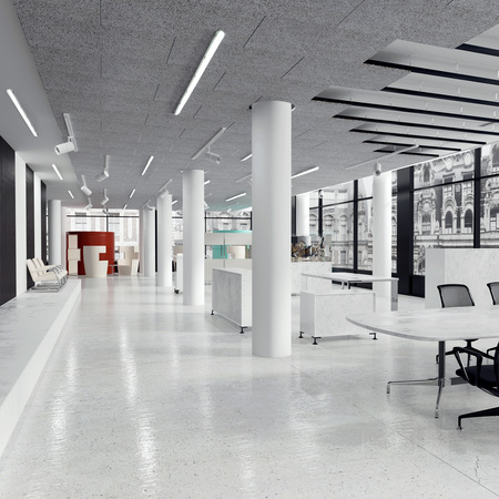 Oprawa Lampa Hermetyczna LED 80W 12000lm 4000K Neutralna IP65 IK08 Szara Nexforce Kobi