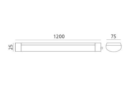 Lampa LED Oprawa Liniowa 36W IP20 4000K 120 cm DELGADO KOBI