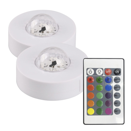 Lampki Dekoracyjna Party LED FESTA RGB 2szt. z Pilotem Na Baterie