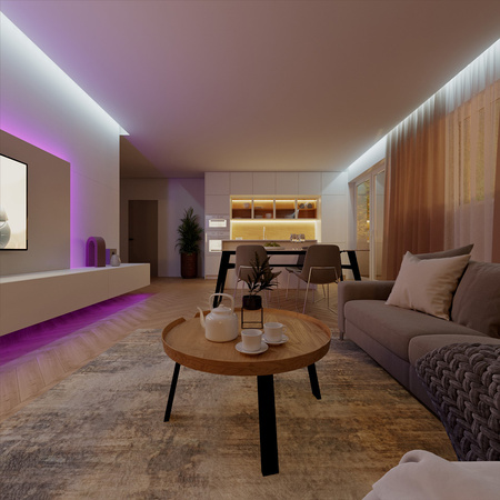 Pasek LED Taśma RGB 5m Ściemniana Wielokolorowa Pilot Philips