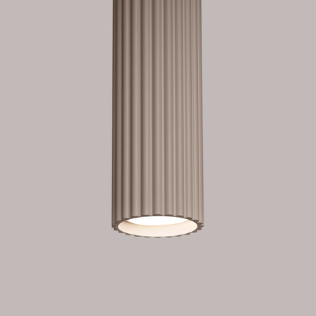 Lampa Wisząca Sufitowa GU10 Aluminiowa Taupe Karbon Deep Space SL.1759 Sollux