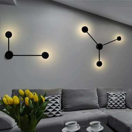 Kinkiet Ścienny Lampa Oprawa Natynkowa 3x GX53 Czarny JOY Sanico Goldlux