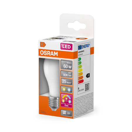 Żarówka LED A60 E27 8.8W = 60W 806lm 2700-4000K CCT 200° Relax Active and Sleep CLASSIC Osram