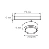 Projektor na Szynoprzewód Lampa LED COB 28W 2800lm 4000K Neutralna CRI90 45° Czarny BTL KANLUX