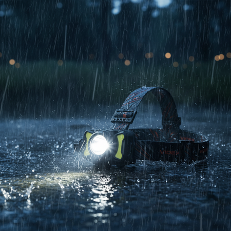 Latarka Czołowa Akumulatorowa LED 5W 700lm 8 Trybów Pracy USB-C Wodoszczelna IP55 Videx