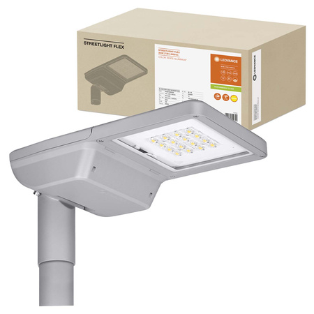 Lampa Uliczna LED Przemysłowa Oprawa Drogowa 36W 4950lm 3000K IP66 Biały Streetlight Flex Ledvance