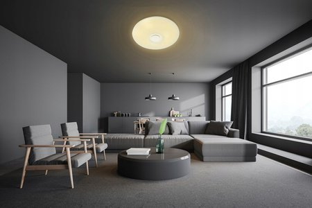 PLAFON LED 50cm lampa sufitowa okrągła RGBW 3000K-6500K + pilot GŁOŚNIK BLUETOOTH