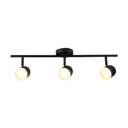 Lampa sufitowo-ścienna ruchoma regulowana 12,6W LED RAWI 3 czarny 3000K GOLDLUX (Polux)