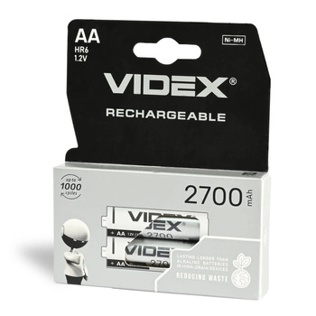 Akumulator Niklowo Wodorkowy 2700mAh AA 2szt. VIDEX