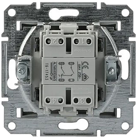 Włącznik Światła Świecznikowy Dwubiegunowy bez Ramki Podtynkowy Asfora IP20 Antracyt