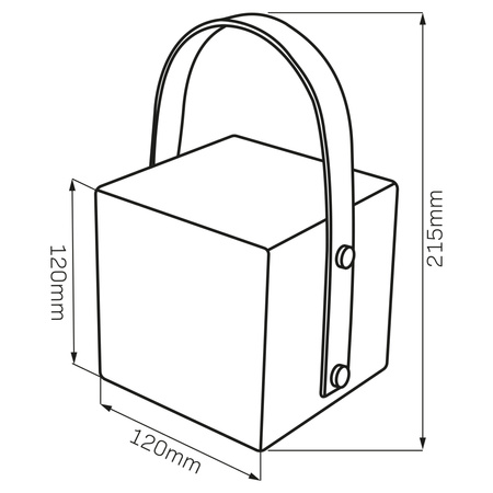 Lampa Kempingowa LED Przenośna 0.5W 3000K RGBW Biała IP44 Majorka Sanico Goldlux